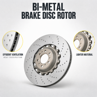 Disques de frein ventilés pour BMW X3 OE # 34112284101 Rotor de frein de remplacement automobile résistant aux hautes températures