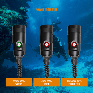 Tốt nhất mạnh mẽ dẫn sạc không thấm nước lặn ngọn đuốc dài chùm khoảng cách lặn đèn pin ánh sáng nhà máy - Product Image 4