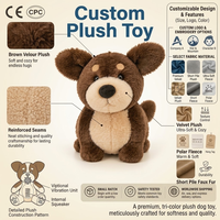 Peluche Teckel lestée personnalisée OEM de haute qualité, en fausse fourrure, douce, compagnon, jouet en peluche pour enfant