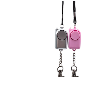 Alarme de sécurité personnelle rose, porte-clés, sirène d'autodéfense, dispositif d'alerte anti-vol portable - Product Image 4