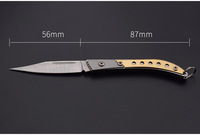 Couteau de poche OEM de haute qualité avec manche en bois et lame en acier Damas, couteau de chasse pliant artisanal en acier Damas non pliable