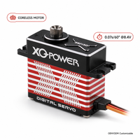 Servomoteur sans noyau XQ-S8215D 15kg, étanche, haute vitesse, numérique, engrenage en acier inoxydable, boîtier en aluminium, 8.4V, pour hélicoptère RC