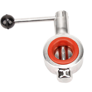 Válvula de Mariposa Tipo Duckbill de Acero Inoxidable 304, D71X-16P-DN50, Palanca Manual, 2 Pulgadas, Grado Sanitario, para Uso Industrial en Agua - Product Image 1