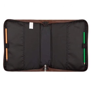 Muestra gratuita de funda para Biblia de poliéster sintético marrón, bolsa para Biblia con cremallera resistente - Product Image 1