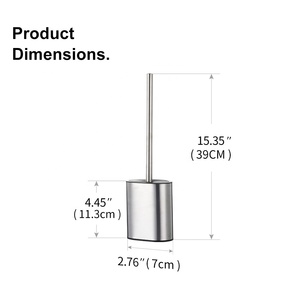 Household Long Handle <strong>Toilet</strong> Cleaning Tools TPR <strong>Silicone</strong> Stainless Steel <strong>Toilet</strong> <strong>Brush</strong> - Product Image 3