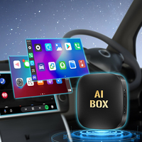 Boîte AI Mini Android 13 avec CarPlay et Android Auto sans fil, WiFi 5G, Plug and Play pour tous les appareils compatibles avec Netflix et YouTube