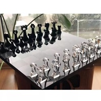 Vente Flash : Étui de Présentation Personnalisé en Acrylique pour Jeu d'Échecs – Échecs et Dames en Acrylique Haute Transparence
