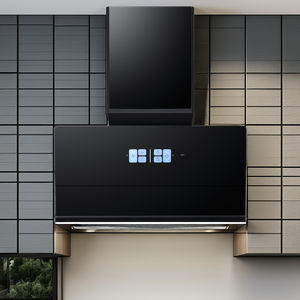 Puissant 900mm noir enduit 7-forme <span class=keywords><strong>cuisine</strong></span> <span class=keywords><strong>hotte</strong></span> électrique mural pour ménage hôtel Garage <span class=keywords><strong>tuyau</strong></span> en acier inoxydable - Product Image 5