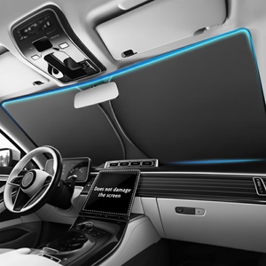 Parasol Plegable Automático para Parabrisas Delantero de Coche, con Tubo de Hierro, Protección UV, Reduce la Temperatura Interior, Promocional - Product Image 3