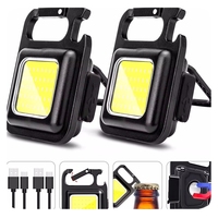 Petite lampe de poche portable COB LED Camping étanche IP67 porte-clés magnétique lumière rechargeable lumière de poche