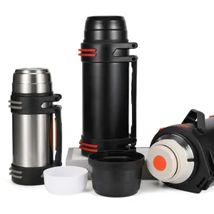 Bouteille à vide isolée de grande capacité 2L 3L 6L pour l'extérieur Bouteille à eau en acier inoxydable 304 - Product Image 1