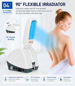Dispositivo de Fototerapia NB-UVB Kernel 4006B 311NM Equipado con 2 Lámparas UVB para el <span class=keywords><strong>Tratamiento</strong></span> de <span class=keywords><strong>Dermatitis</strong></span>, Psoriasis y Vitíligo - Product Image 3