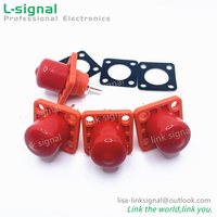 Connecteur HV prises de courant avec tige filetée, 20 pièces, stockage d'énergie, 1 broche 8MM, Orange, mâle IP67