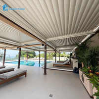 Pergola motorisée rétractable en aluminium sur mesure Sweet Home, cadre robuste antirouille, montage facile pour terrasse et balcon