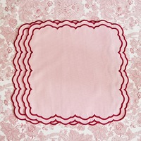 Set de table en lin brodé fait main personnalisé, moderne, durable et doux, élégant pour la décoration de la maison, idéal pour les fêtes et les festivals
