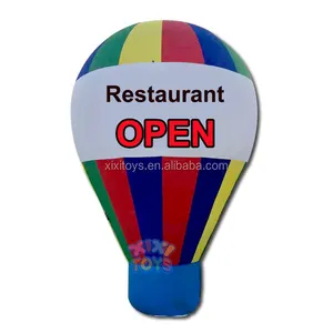 Restoran balon tanah tiup terbuka balon iklan tiup, tampilan balon udara panas luar ruangan tiup