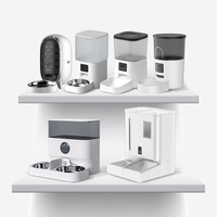 Distributeur automatique de nourriture pour animaux de compagnie, grande capacité 4L, écologique, portable, en plastique, double bol, translucide, intelligent, moderne, solide