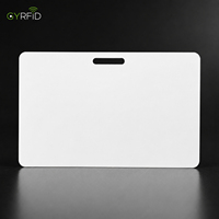 Cartes RFID vierges personnalisables réinscriptibles, badges d'identification NFC à puce, cartes de visite RFID avec trous perforés et lanière