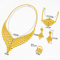 Pulseras de Lujo Color Oro Dubai, Regalo, Chapado en Oro 24K, Brazaletes Indios Africanos, Amuleto, Boda, Etíope, Árabe, Conjunto de Joyería de Mano