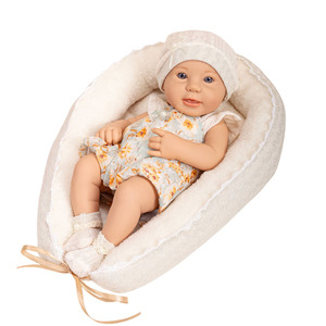 OEM ODM Poupées Nouveau-né Soft Alive Réalistes Personnalisées <span class=keywords><strong>40</strong></span> <span class=keywords><strong>cm</strong></span> Poupées <span class=keywords><strong>Reborn</strong></span> Complètes Corps en Silicone avec Panier de Sommeil - Product Image 2