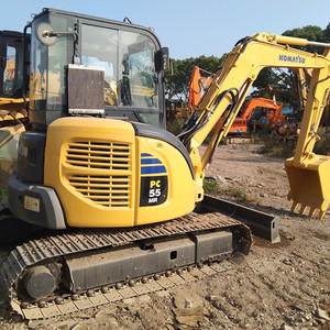Excavatrice Komatsu PC55 d'occasion de 5,5 tonnes, moteur Cummins, pompe hydraulique Kawasaki, moteur d'origine japonaise, 1200-2000 heures, 90% neuve - Product Image 2