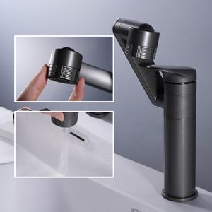 <span class=keywords><strong>Robinet</strong></span> de lavabo monotrou <span class=keywords><strong>Flexible</strong></span> à 360 rotations 3 fonctions à angle réglable en laiton <span class=keywords><strong>Robinet</strong></span> d'évier d'eau chaude et froide pour salle de bain - Product Image 2