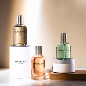 Ingrosso cilindro di lusso vuoto marrone ambra nero 30ML profumo Spray bottiglie di vetro Parfum Flasche 50ml con scatola cilindro - Product Image 6