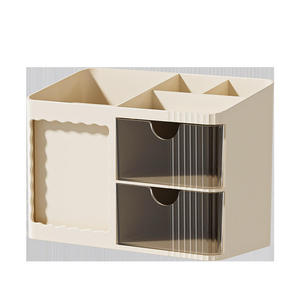 Desktop minimalist <b>drawer</b> pen holder student stationery multifunctional <b>storage</b> box office large-capacity modular furniture rack - Product Image 1