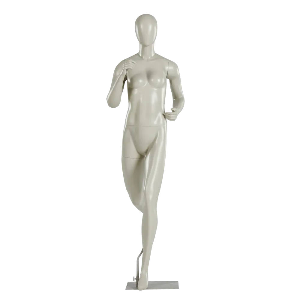 Fiberglass Women Dress Dummy Stand Tete De Stand Femme Magasin Full Body Display Female Fashion running Mannequin