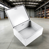 Boîte de distribution électrique murale intérieure/extérieure en acier galvanisé, revêtement poudré, IP30, sécurisée