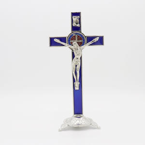 Oferta Especial: Adornos Religiosos de Metal para Escritorio, Artesanía Cristiana Católica de Jesús, Venta al por Mayor - Product Image 3