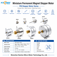 Motor paso a paso de imán permanente KECHEN MOTOR KC-08BY25 de 2 fases, 1.0mm de diámetro de eje, CC 5V para dispositivos médicos de precisión