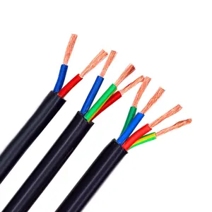 Supplier 300V PVC Jacket PVC Insulation Free Copper 3 Core Cable Electric Wire for General Purpose