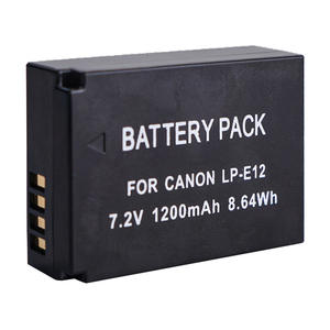 Baterai Kamera Lithium isi ulang 7.2V 1200mAh kompatibel dengan UNTUK Canon EOS <span class=keywords><strong>M</strong></span> M2 100D KISS X7 Rebel SL1 LP-E12 LP-E12 in - Product Image 3