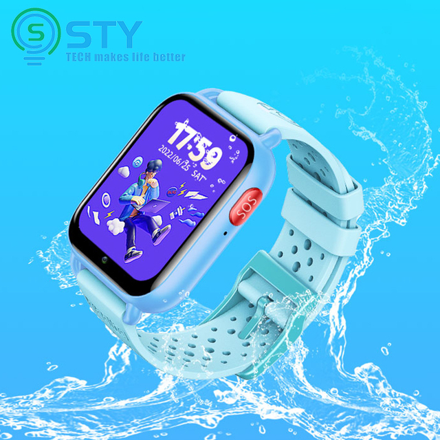 T7 Student Smart Watch Kids 2MP HD Camera Video Call 1GB+8GB GPS Wifi SOS Help Health Assistant 4G Android Smart Watch