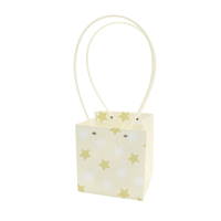 Sac cadeau en papier à motif étoile INUNION avec poignées, porte-bouquet pour la livraison de fleurs, emballage cadeau décoratif pour fleuriste