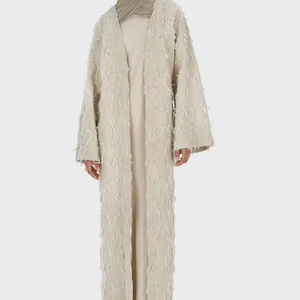 Aschulman 2025 mô hình mới bán chạy nhất tùy chỉnh linen và cotton Viscose hồi giáo của phụ nữ khiêm tốn abaya mùa thu thiết kế - Product Image 2