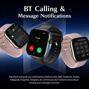 Montre connectée musulmane avec appels Bluetooth, répondre aux appels directement depuis le poignet, Coran, prière, <span class=keywords><strong>boussole</strong></span> Qibla - Product Image 6