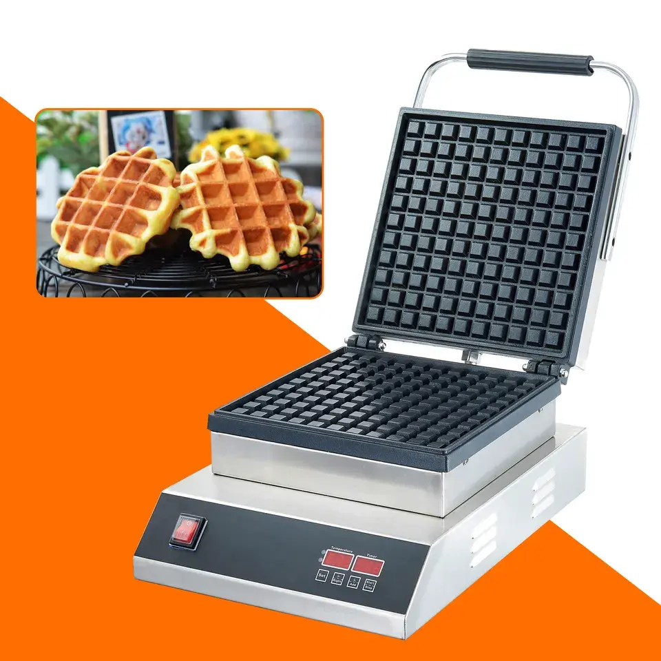 صانعة الكروفل الكهربائية المخصصة من belbain Waffle Waffle أو V ماكينة صنع الوافل التجارية للكرواسون