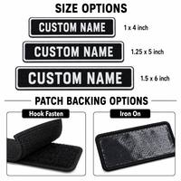 Patch personnalisé avec nom, 3D, pour motards, appliqué sur veste, gilet, chapeaux, avec fixation auto-agrippante