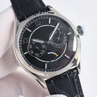 Collection de montres de luxe unisexe, automatiques, mécaniques, avec réserve de marche, boîtier en acier inoxydable, résistance à l'eau 50 bars, calendrier complet