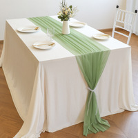 Nappe et cantonnière en tissu crêpe de Bali pour mariages en extérieur, idéales pour la décoration intérieure et les techniques de tissage.
