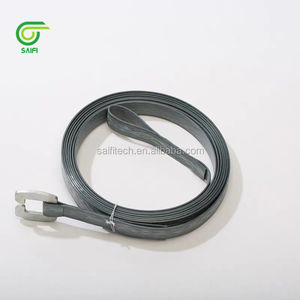 Vente directe d'usine de bande de cerclage en polyester <span class=keywords><strong>PET</strong></span> noir gaufré pour l'emballage de balles de coton - Product Image 4