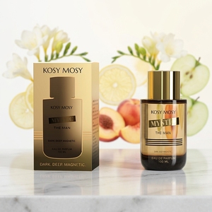 Kosy Mosy Profumo Premium alla Vaniglia, Fragranza Naturale Ricca e Legnosa con Note di Ambra, Eau De Parfum 100ml, Profumo Fruttato in Polvere - Product Image 1