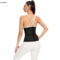 XS-XXXXXL Amovible Amovible Double Minceur Ceintures 7 Robs Zip Crochet Ferme Latex Gaine Réglable Colombien Gaine