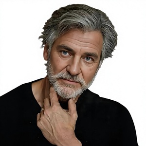 Peluca Corta <span class=keywords><strong>Gris</strong></span> para Hombre Mayor ZunKe, con Raya Lateral, Fibra de Alta Temperatura, Transparente, Sin Pegamento, Cabello Sintético Natural, 150% de Densidad - Product Image 1