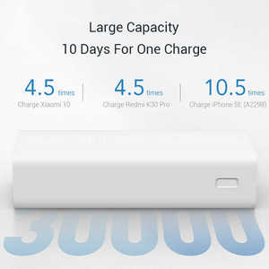 แบตเตอรี่สำรอง Mi Power Bank 3 รุ่นดั้งเดิม ความจุ 30000mAh รุ่น PB3018ZM ชาร์จเร็ว 18W ช่องเสียบ USB-A 2 ช่อง และ USB-C รุ่น PB3018ZM - Product Image 3
