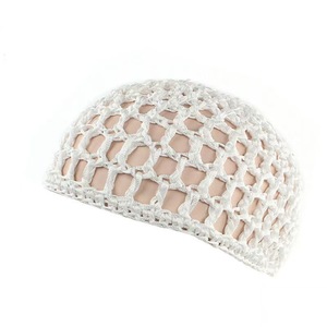 Bonnet de nuit en maille tissée douce pour femme, bonnet de sommeil en <span class=keywords><strong>crochet</strong></span>, snood, turban fait main - Product Image 5