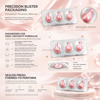 Masque hygiénique jetable en blister, film laminé imperméable de qualité alimentaire, structure à double composant thermoscellable, empilable