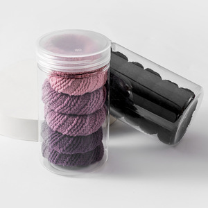 Élastique à cheveux épais en tissu tricoté, couleur unie, large, pour queue de cheval, usage quotidien, accessoire capillaire pour femme - Product Image 4